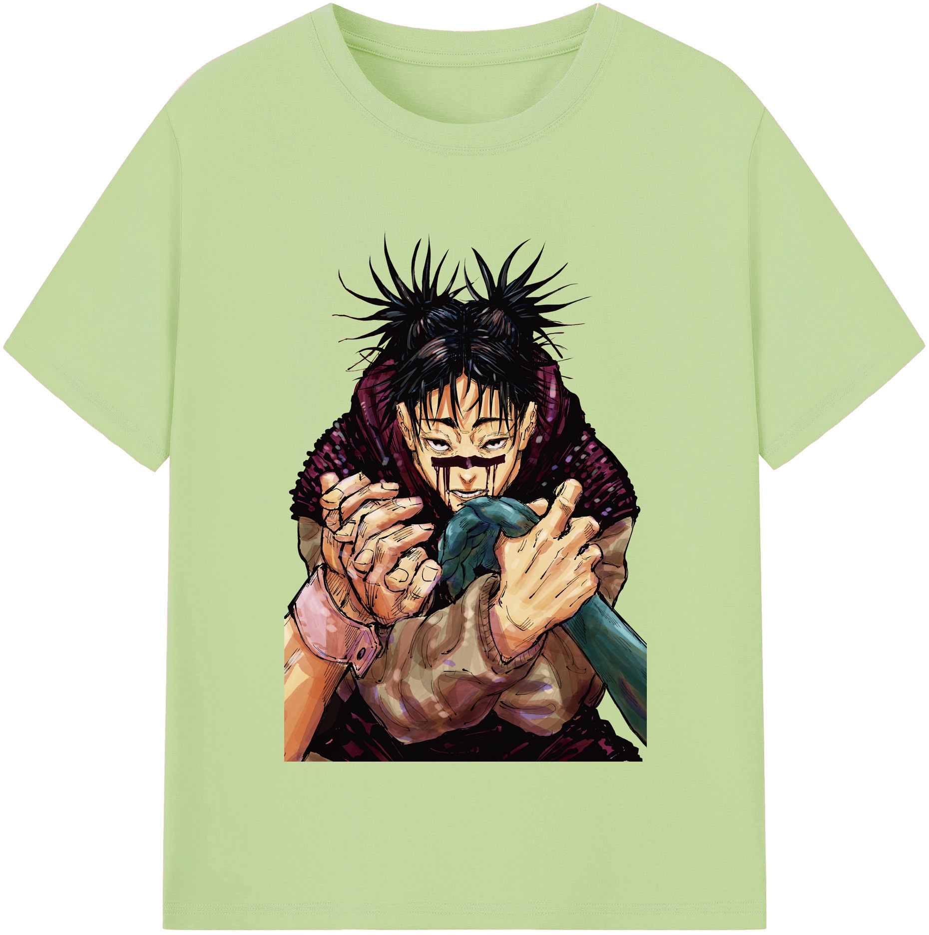 （画像用） 呪術廻戦 Jujutsu Kaisen 綿100％半袖Tシャツ（フロントプリント）